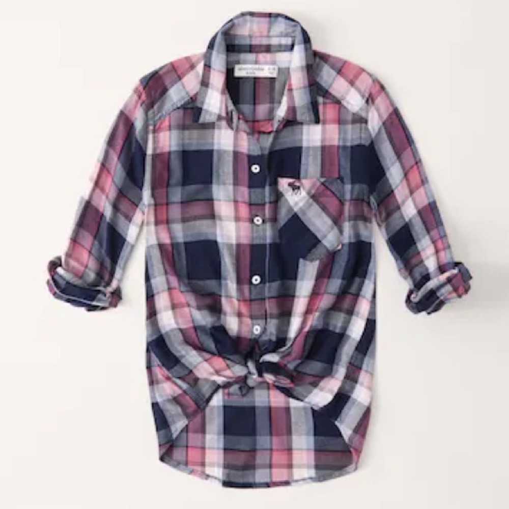 Abercrombie Kids || Girls Plaid Top